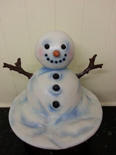 snowman - Cake by dee45