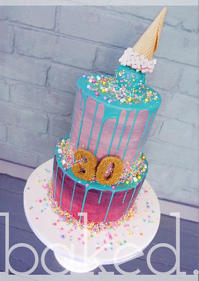 Neon Drip Cake - Cake by Helena, Baked Cupcakery