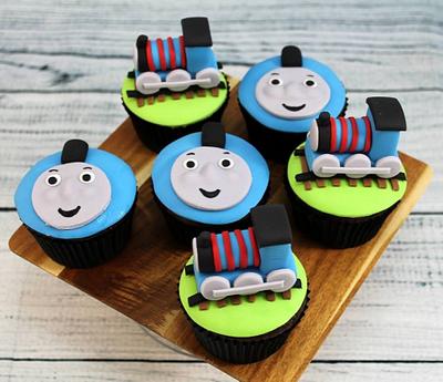 Thomas the Tank cupcakes - Cake by Kake Krumbs