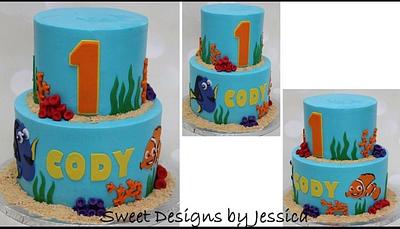 Cody's 1st - Cake by SweetdesignsbyJesica