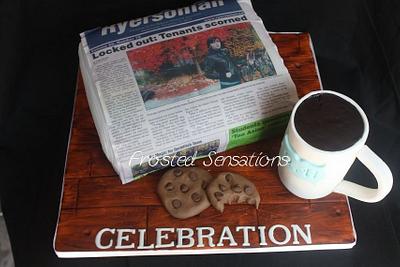 Newspaper cake - Cake by Virginia