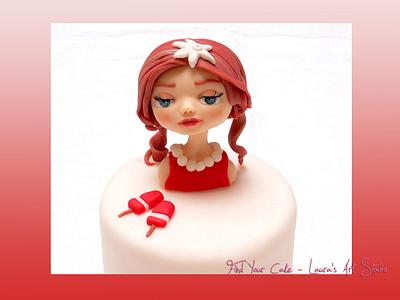 “Fior di fragola” cake and mini cake - Cake by Laura Ciccarese - Find Your Cake & Laura's Art Studio