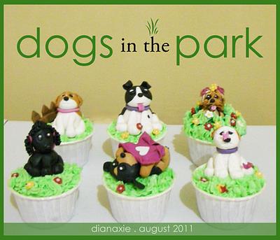 Dogs in the Park - Cake by Diana
