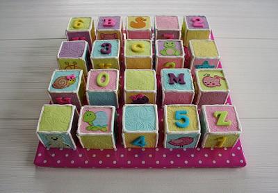Baby blocks - Cake by Tamara