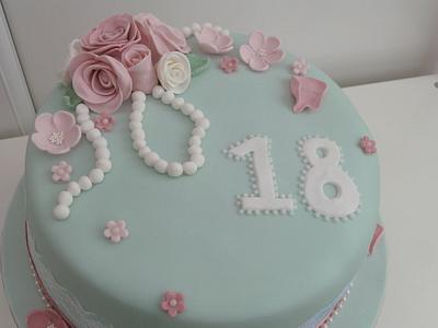Vintage theme birthday cake - Cake by MarvellousMakes