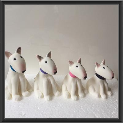 Family of bull terriers - Cake by Mel - Top This Cake
