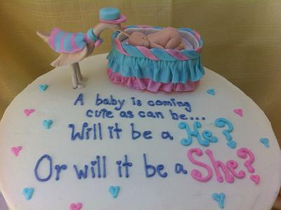 Gender Reveal Cake - Cake by Sugarlicous