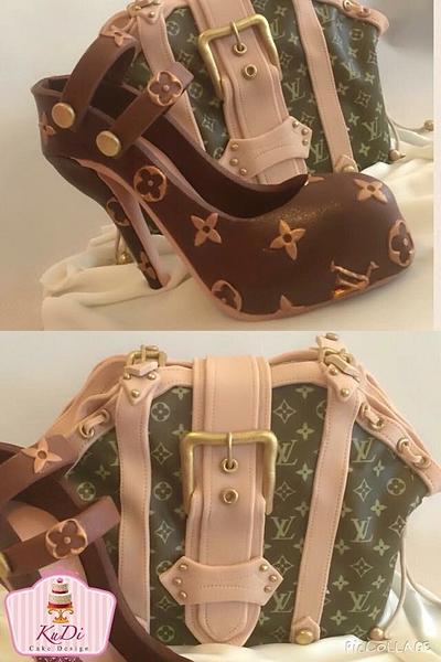 Louis Vuitton Bag and High Heel - Cake by KuDi Cake Design