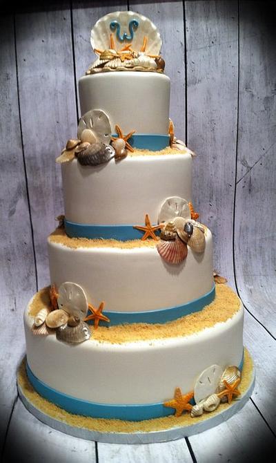 shell wedding cake - Cake by Skmaestas