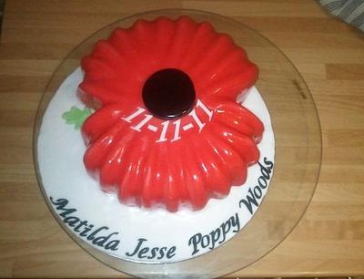 Remembrance Poppy Cake - Cake by ldarby
