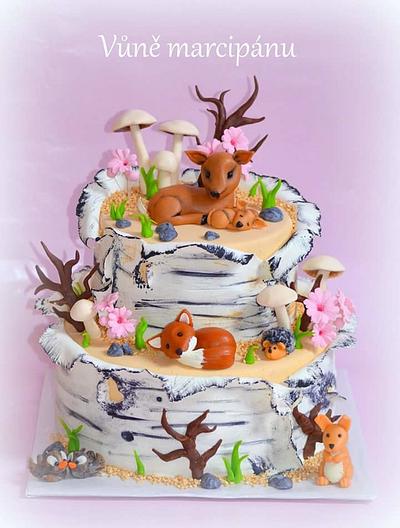 Animals in the forest - Cake by vunemarcipanu