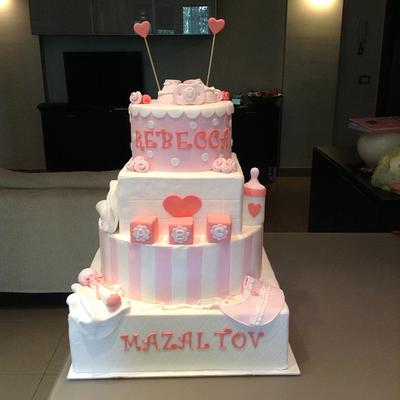 A New baby in pink - Cake by Micol Perugia