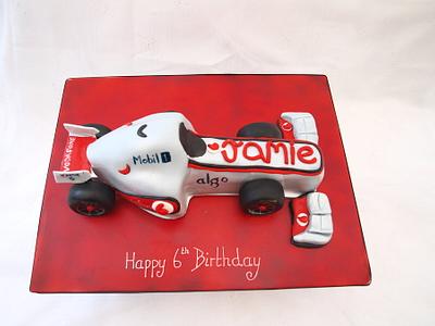 Formula 1 Car - Cake by Cakes By Heather Jane