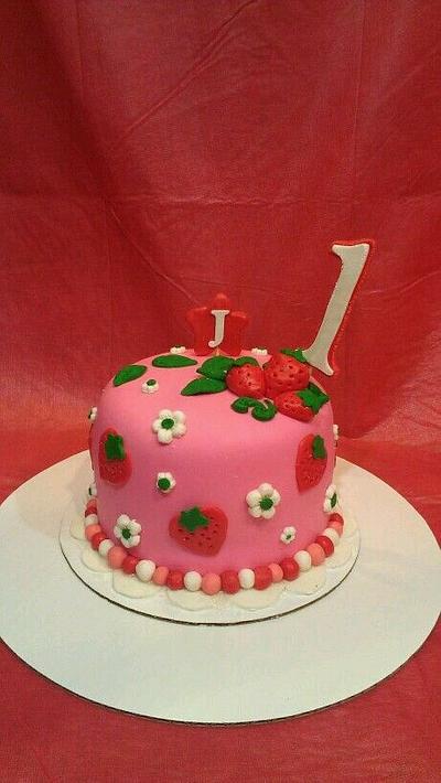 Strawberry Shortcake 1st Birthday - Cake by toshaedibles