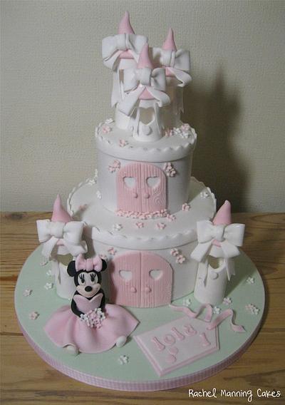 Minnie Mouse Princess Castle Cake - Cake by Rachel Manning Cakes