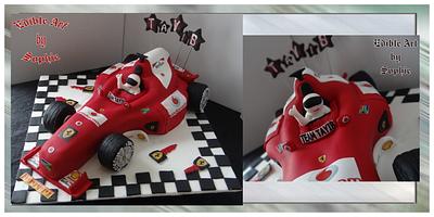 My F1 Racer ! - Cake by sophia haniff
