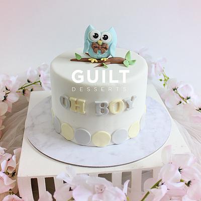 Owl Boy! - Cake by Guilt Desserts