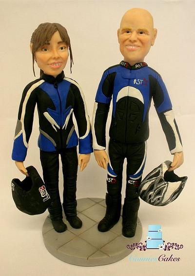 Biker Cake Topper - Cake by Constance Grindrod