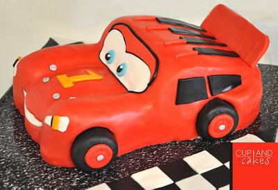 Lightning McQueen Birthday Cake - Cake by Cup & Cakes