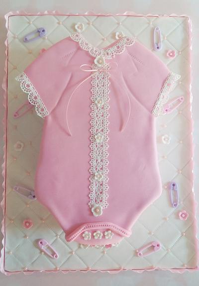 Baby Onesie  - Cake by Miracles on Cakes by Anna