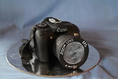 Camera cake Topper - Cake by Julz Pilkington