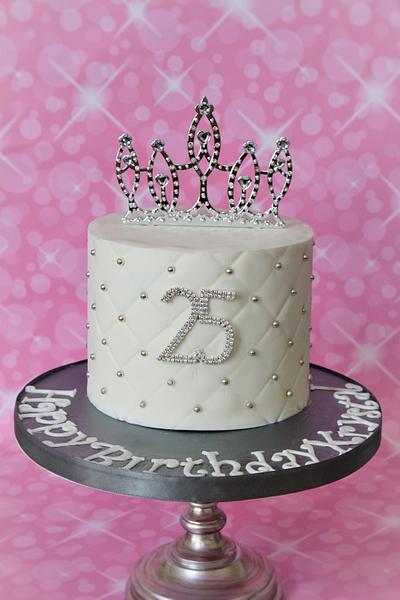 Silver diamond cut princess cake - Cake by Not Your Ordinary Cakes