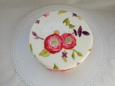Hand painted Birthday cake - Cake by Denisa O'Shea