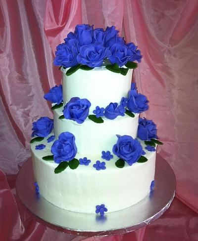 Purple Rose Simplicity  - Cake by Pink Daisy Cakes