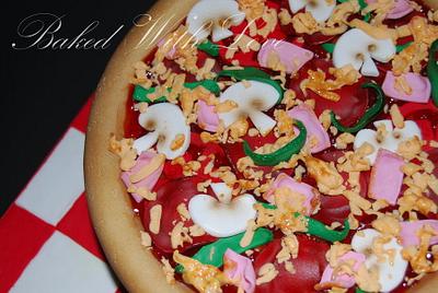 Pizza - Cake by bakedwithloveonline