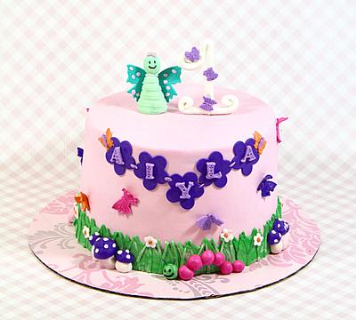 Butterfly themed cake  - Cake by soods