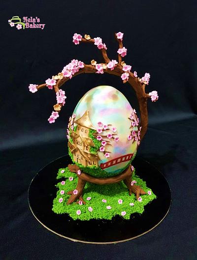 Cherry Blossom - Huevos de Pascua Estilo Faberge Challenge 2018 - Cake by Marianela Ulate 