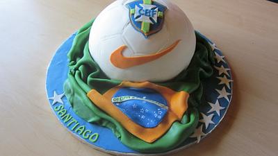 Cake for a young Brazil football fan - Cake by Joy Apollis