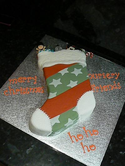 Stocking filled with favourite kids toys - Cake by vanillasugar