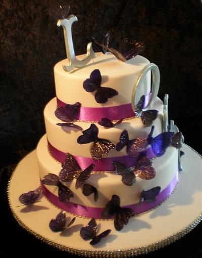Butterfly LOVE Wedding - Cake by Sugarart Cakes