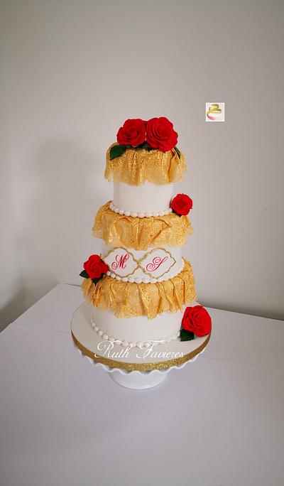 Engagement Cake - Cake by Ruth - Gatoandcake