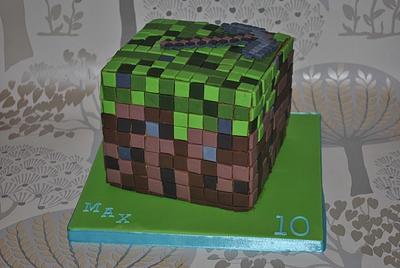 Minecraft Chocolate Cake - Cake by Donna Wood
