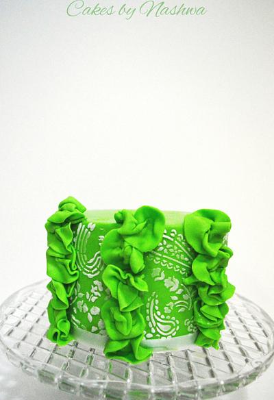 Green - Cake by Cakes by Nashwa