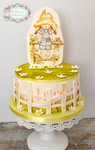 Tarta Sarah Kay (pintada a mano) - Cake by El Atelier de la Repostería