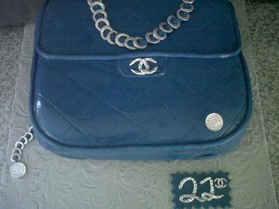 Chanel handbag for a 21st - Cake by Willene Clair Venter