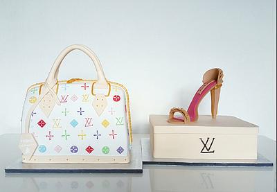 Louis Vuitton handbag and a shoe 👜👡 - Cake by Josipa Bosnjak