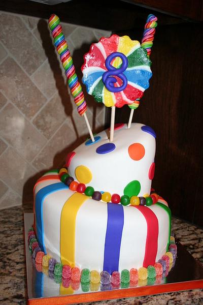 Lollipops and gum drops cake - Cake by Cathy Moilan