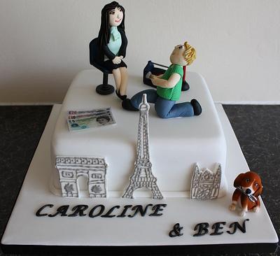 Engagement - Cake by Heaven's Cakes