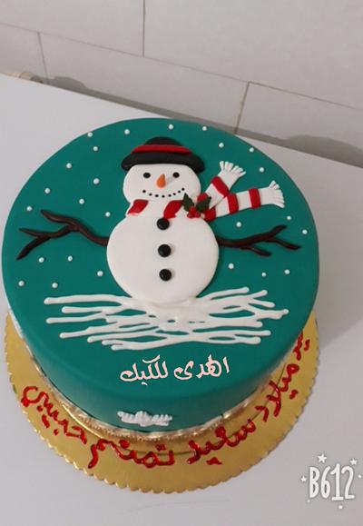  كيكة  رجل الثلج - Cake by Alhudacake 