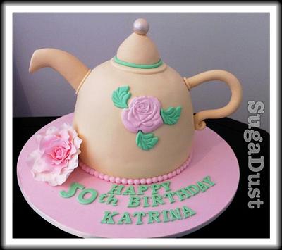 Teapot Cake - Cake by Mary @ SugaDust