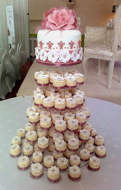 Cake + cupcakes - Cake by jameela