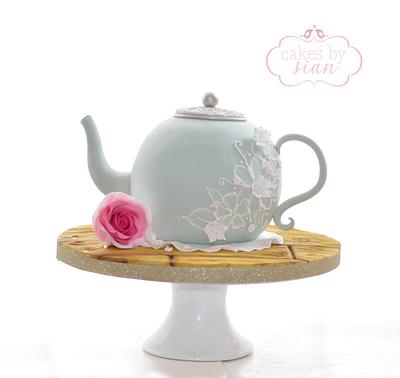 Vintage Teapot Cake - Cake by Cakes by Sian