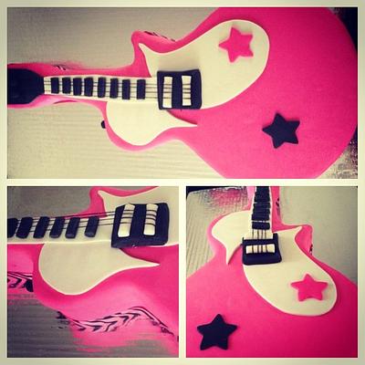 Guitar Pink - Cake by Laura V.