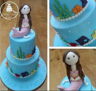 Mermaid sea themed cake - Cake by Natalie's Cakes & Bakes