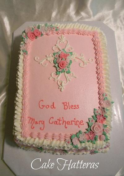 Christening Cake for Mary Catherine - Cake by Donna Tokazowski- Cake Hatteras, Martinsburg WV