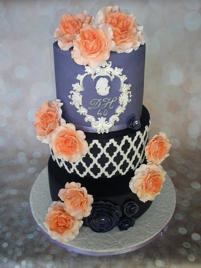 Purple & Orange - Cake by Alanscakestocraft